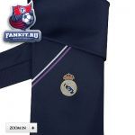 Галстук Реал Мадрид / Real Madrid Crest Logo Navy Stripe Tie
