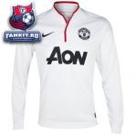 Манчестер Юнайтед майка игровая с длинным рукавом Nike белая / Manchester United Away Shirt 2012/13 - Long Sleeved