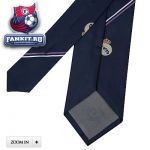 Галстук Реал Мадрид / Real Madrid Crest Logo Navy Stripe Tie
