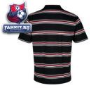 Поло Манчестер Юнайтед / MANCHESTER UNITED ESSENTIALS YARN DYE STRIPE POLO - BLACK - MENS 