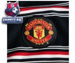 Поло Манчестер Юнайтед / MANCHESTER UNITED ESSENTIALS YARN DYE STRIPE POLO - BLACK - MENS 