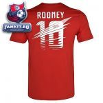 Футболка Манчестер Юнайтед / MANCHESTER UNITED ROONEY HERO TEE - SPORT RED/ DK GREY HEATHER