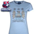 Женская футболка Манчестер Сити / Manchester City Essential Rhinestone T-Shirt - Sky - Womens