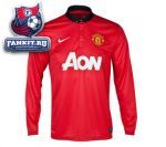 Манчестер Юнайтед майка игровая домашняя сезон 13-14 длинный рукав Nike / Manchester United Home Shirt 2013/14 - Long Sleeved