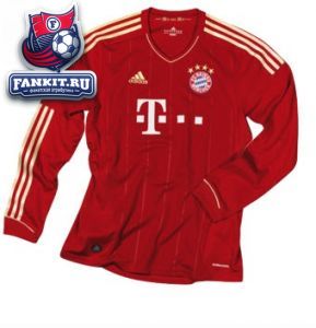 Бавария майка игровая длинный рукав домашняя Adidas 2011-13 красная