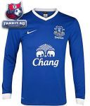 Эвертон майка игровая длинный рукав 2012-13 Nike синяя / Everton Home Shirt 2012/13 - Long Sleeved