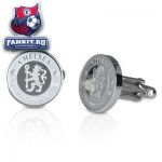 Серебряные запонки Челси / Chelsea Crest Round Cufflinks Stainless Steel