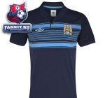 Поло Манчестер Сити / Manchester City WTC Stripe Polo - Dark Navy / Vista Blue