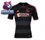 Аякс майка игровая выездная 2013-14 Adidas черно-серая / Ajax Away Shirt 2013/14