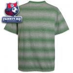 Футболка Селтик / Celtic V Neck Double Layer T-Shirt - Grey Marl/Amazon Green