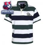 Поло Селтик / Celtic Heritage 88 Yarn Dye Striped Polo Shirt - Indigo/Green/White