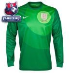 Англия свитер игровой вратарский 13-14 Nike / England Home Goalkeeper Shirt 2013/14 - L/S-Mens Green