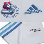 Футболка Челси Адидас / Adidas Chelsea Essentials 3 Stripe Crew Neck T-Shirt