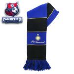 Шарф Интер / Inter striped black/blue scarf