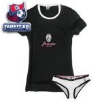 Женский набор нижнего белья Ювентус / Juventus black woman underwear set