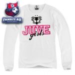 Женская кофта Ювентус / Juve girls white ls t-shirt