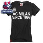 Футболка женская Милан / Milan since 1899 black woman t-shirt