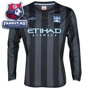 Манчестер Сити майка игровая длинный рукав третья 2012-13 Umbro темно-синяя